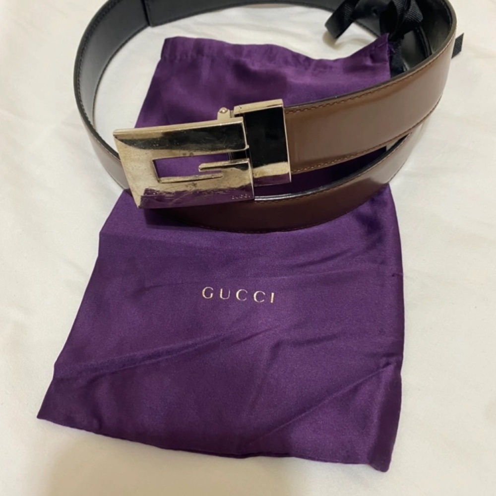 Gucci Brown Leather Belt